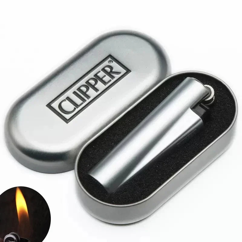 Mechero Clipper Metálico Premium | Elegancia Recargable