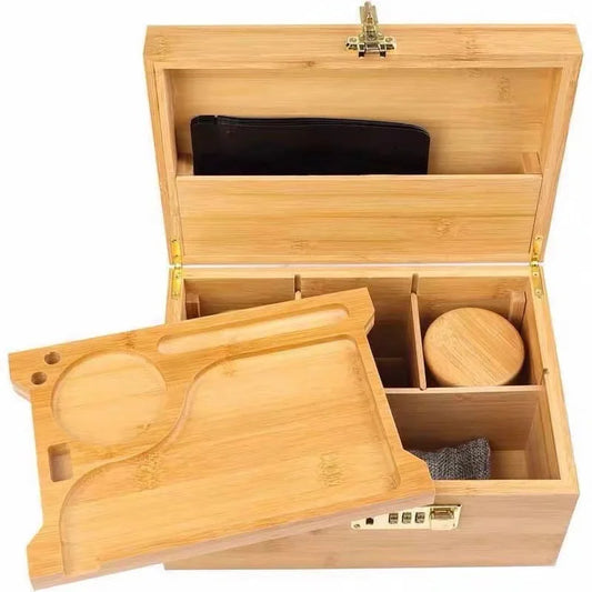 Kit Organizador de Bambú Premium con Bandeja para Liar