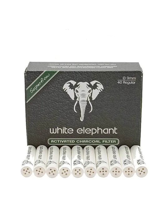 Filtros de carbón Activo - WHITE ELEPHANT (80uds/9mm)
